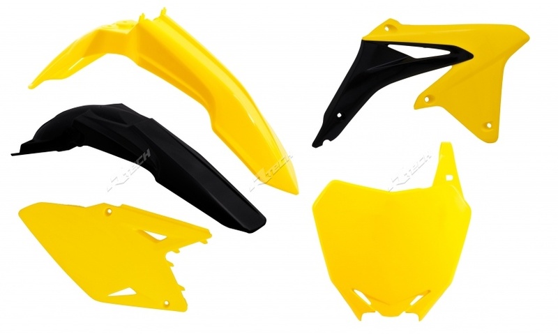 Kit plastique RACETECH couleur origine (14-16) jaune/noir Suzuki RM-Z450 