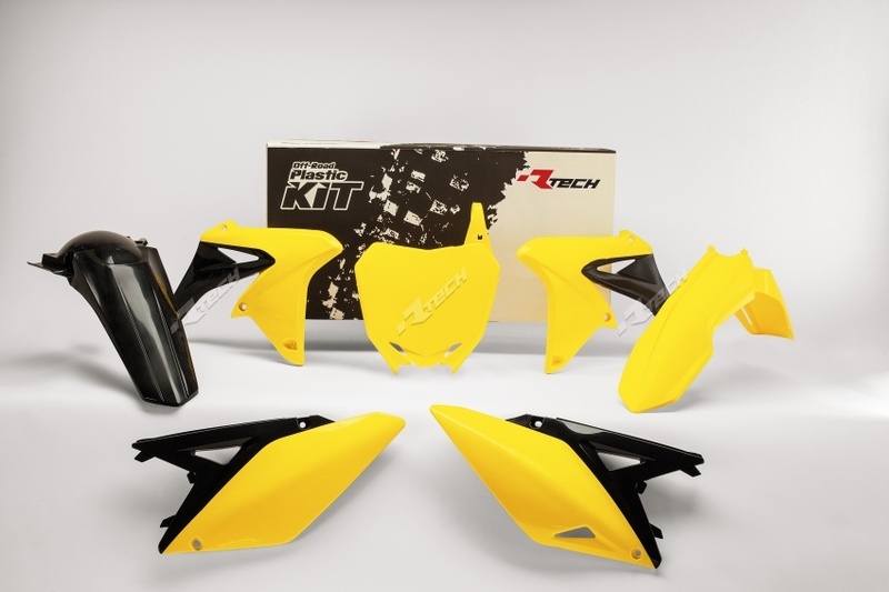 Kit plastique RACETECH couleur origine (14-16) jaune/noir Suzuki RM-Z250 