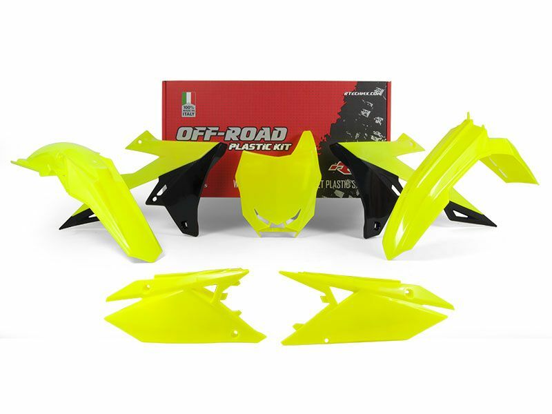 Kit plastique RACETECH jaune fluo/noir Suzuki RM-Z450 