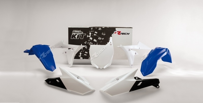 Kit plastique RACETECH couleur origine Bleu/blanc Yamaha YZ250F/450F 