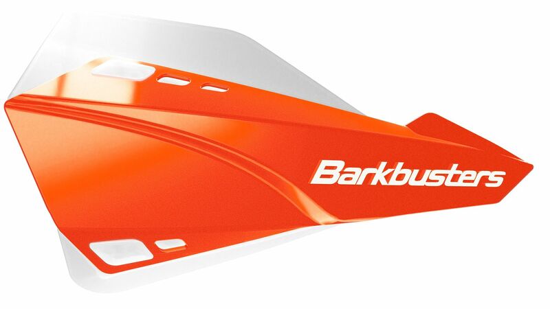 Kit protège-mains BARKBUSTERS Sabre montage universel orange/déflecteur blanc 