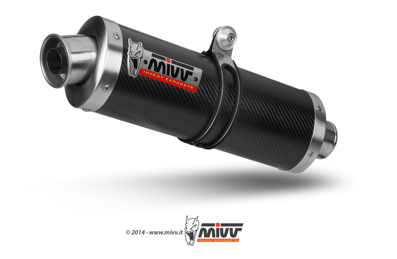 Silencieux MIVV Oval Classic carbone Honda XRV750 Africa Twin 