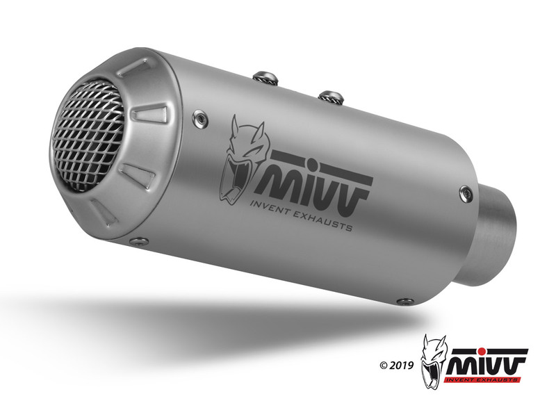 Silencieux MIVV MK3 inox brossé/casquette inox Yamaha MT-10 