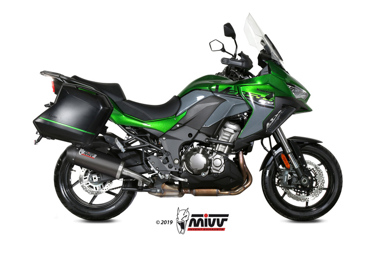Silencieux MIVV Oval carbone/casquette carbone Kawasaki Versys 1000 
