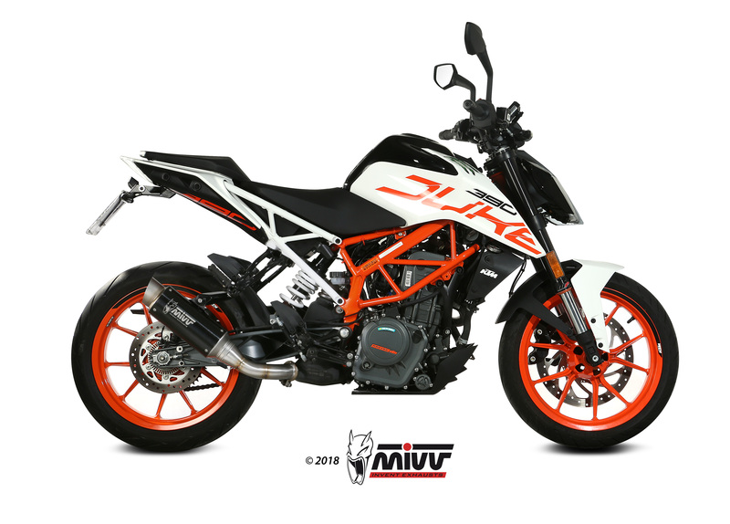 Silencieux MIVV GP Pro inox noir KTM Duke 125/390 