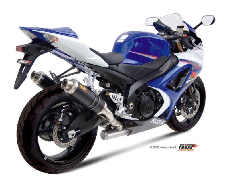 Silencieux double MIVV GP carbone SUZUKI GSX-R1000 