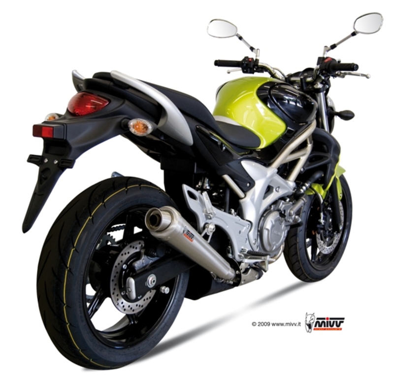 Silencieux MIVV X-Cone inox brossé Suzuki Gladius SFV 650 