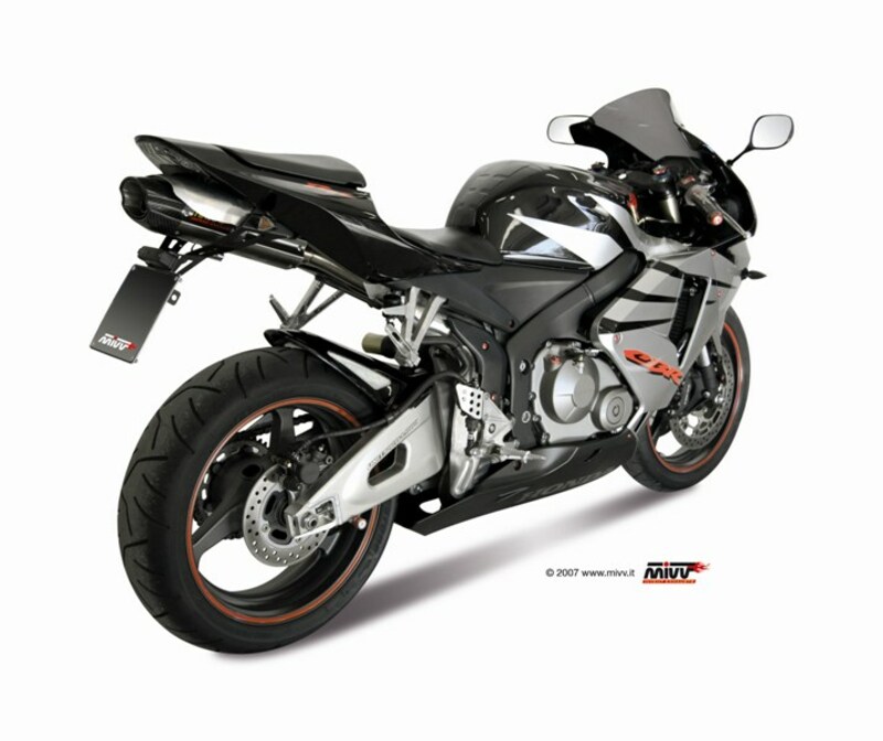 Silencieux MIVV Suono inox/casquette carbone Honda CBR600RR 