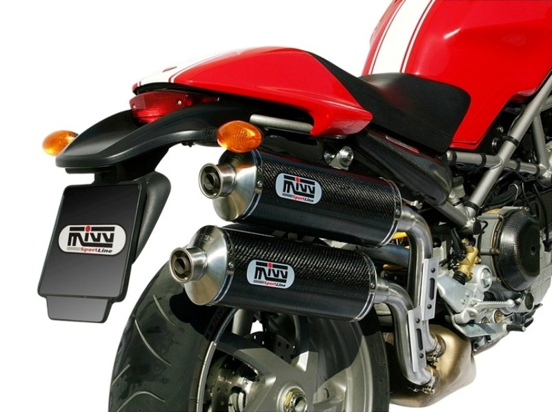 Silencieux double MIVV GP carbone Ducati Monster S2R 800 