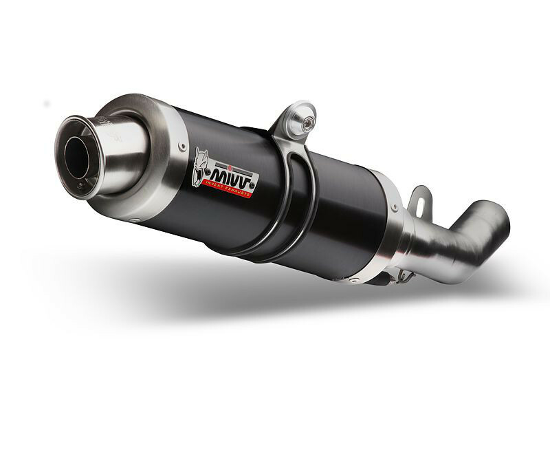 Silencieux MIVV GP inox brossé noir Kawasaki ZX-6R 636/ZX-6RR