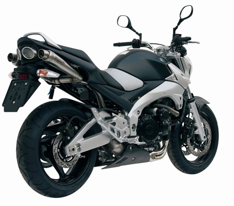 Silencieux double MIVV X-Cone inox Suzuki GSR600 