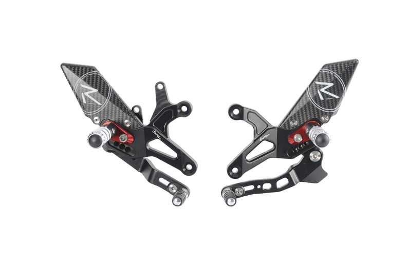 Commandes reculées réglables LIGHTECH Racing - sélection inversée 