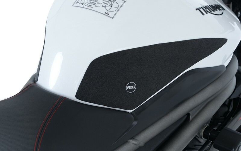 Kit grip de réservoir R&G RACING 2 pièces noir Triumph Speed Triple RS 