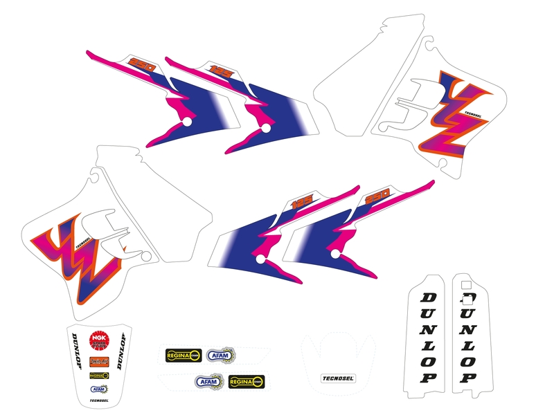 Kit déco complet TECNOSEL Team Yamaha 1993 