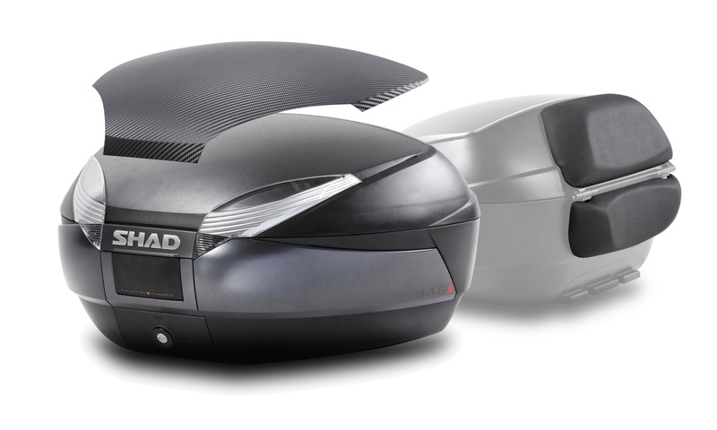 Top case + dosseret SHAD SH48 DG Dark Grey 