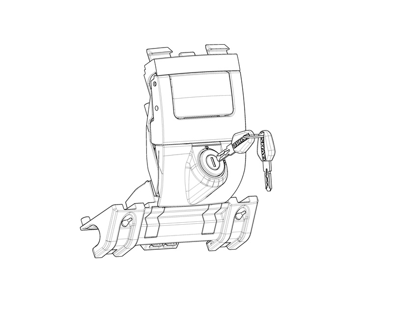 Pièce détachée serrure SHAD SH35-SH36 