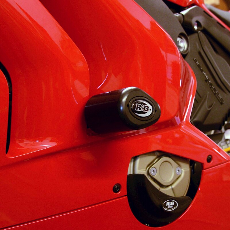 Tampons de protection R&G RACING Aero noir Ducati Panigale V4 