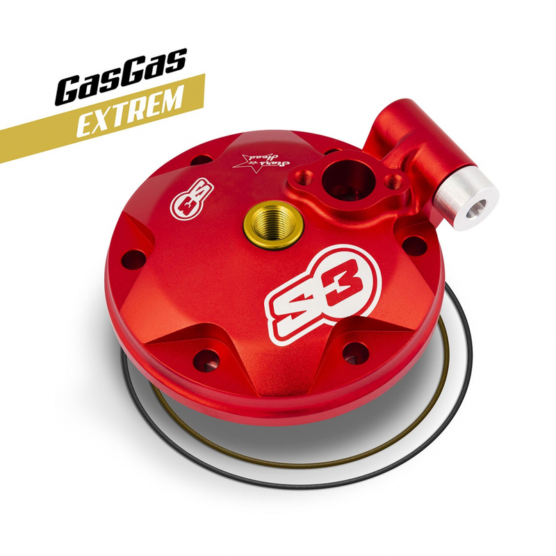 Kit culasse et insert S3 Extreme Enduro basse compression rouge Gas Gas 