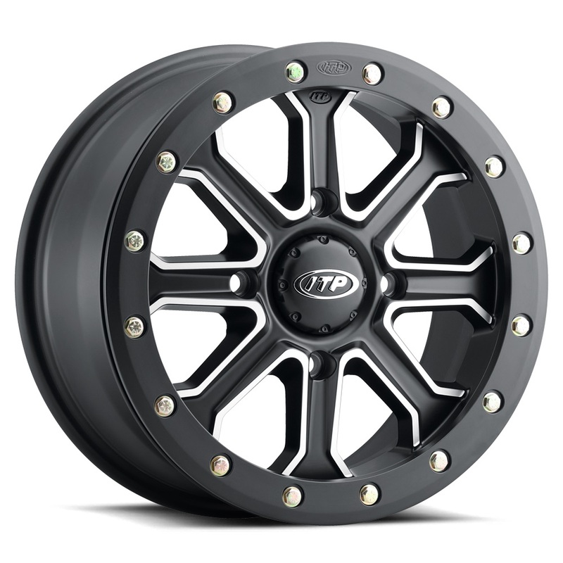 Jante ITP Velocity 15x7 4x137 6+1 (+50mm) noir mat/poli 