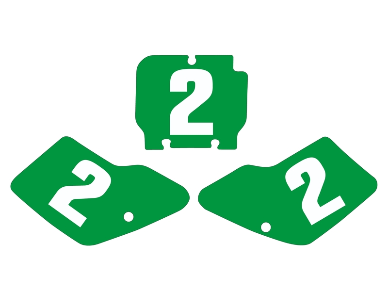 Fonds de plaques TECNOSEL vert Kawasaki KX125/250 