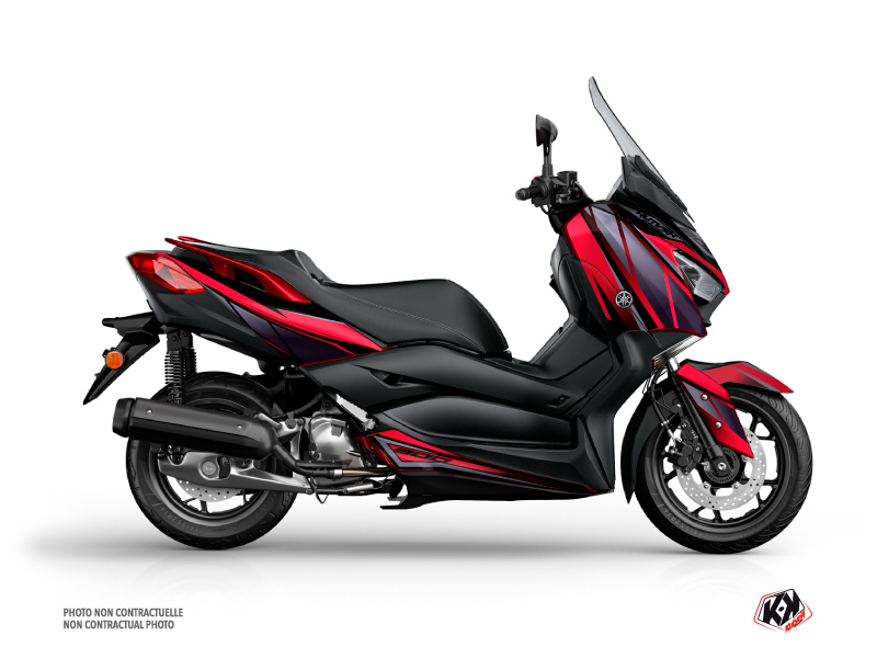Kit déco KUTVEK Replica rouge/noir Yamaha X-Max 300 