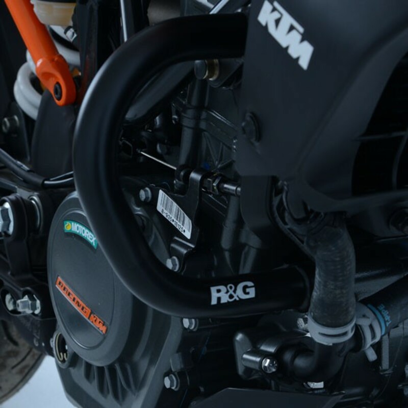 Protections latérales R&G RACING noir KTM Duke 