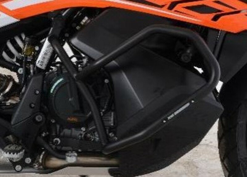 Protections latérales R&G RACING orange KTM 790 Adventure 