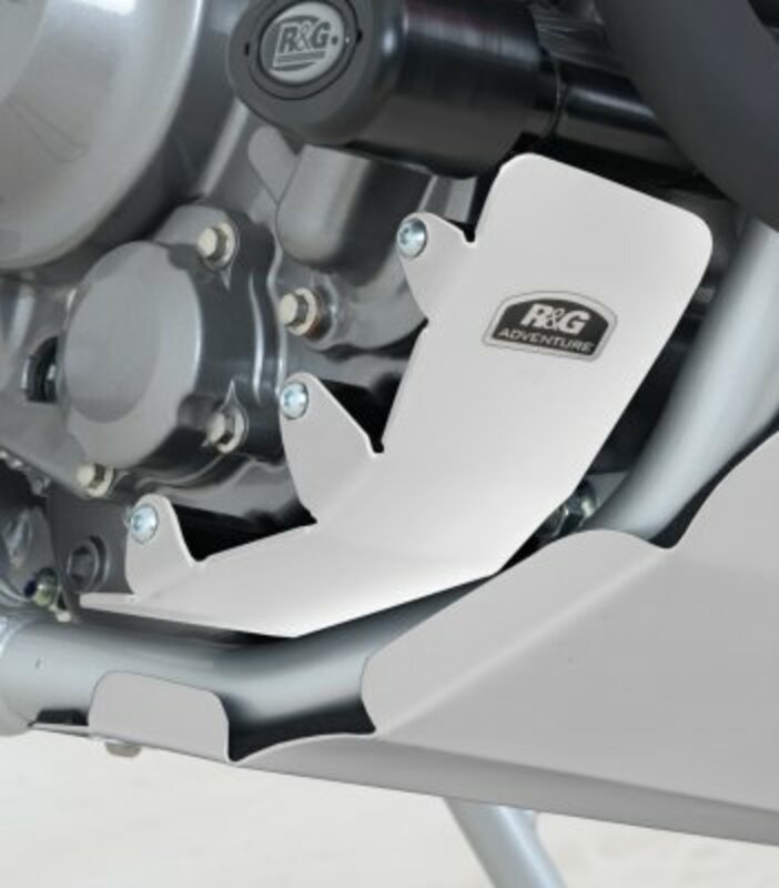 Protection moteur droit R&G RACING alu argent Honda CRF250M/250L 