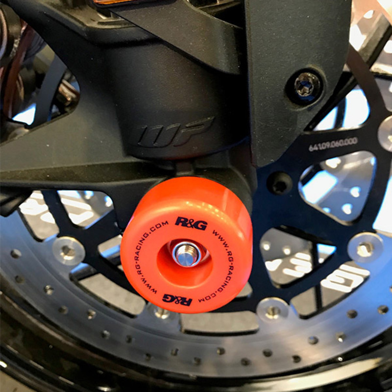 Protection de fourche R&G RACING orange KTM 