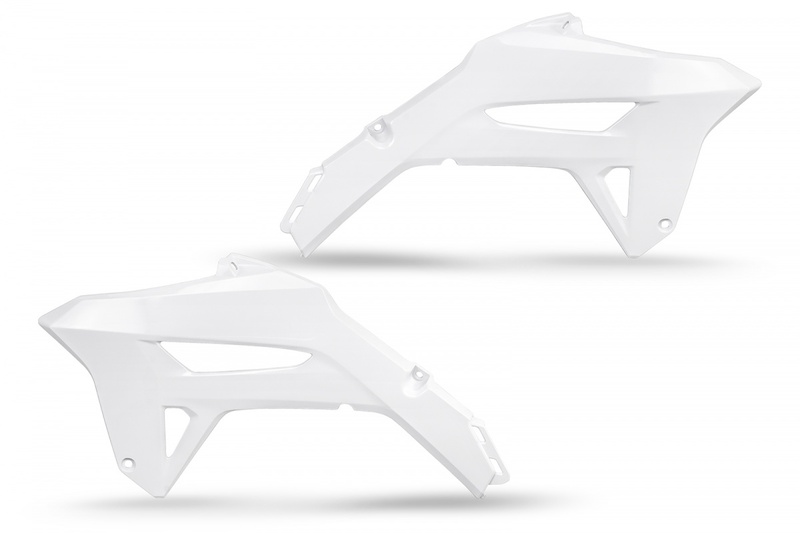 Ouies de radiateur UFO blanc Honda CRF450R