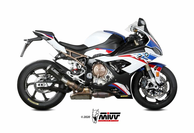 Silencieux MIVV MK3 carbone/casquette inox BMW S1000RR 