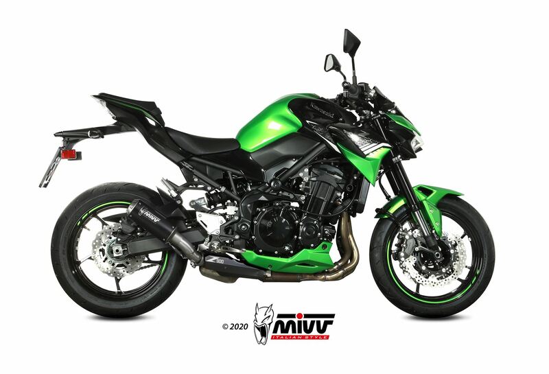 Silencieux MIVV MK3 Steel Black/casquette inox Kawasaki Z900 