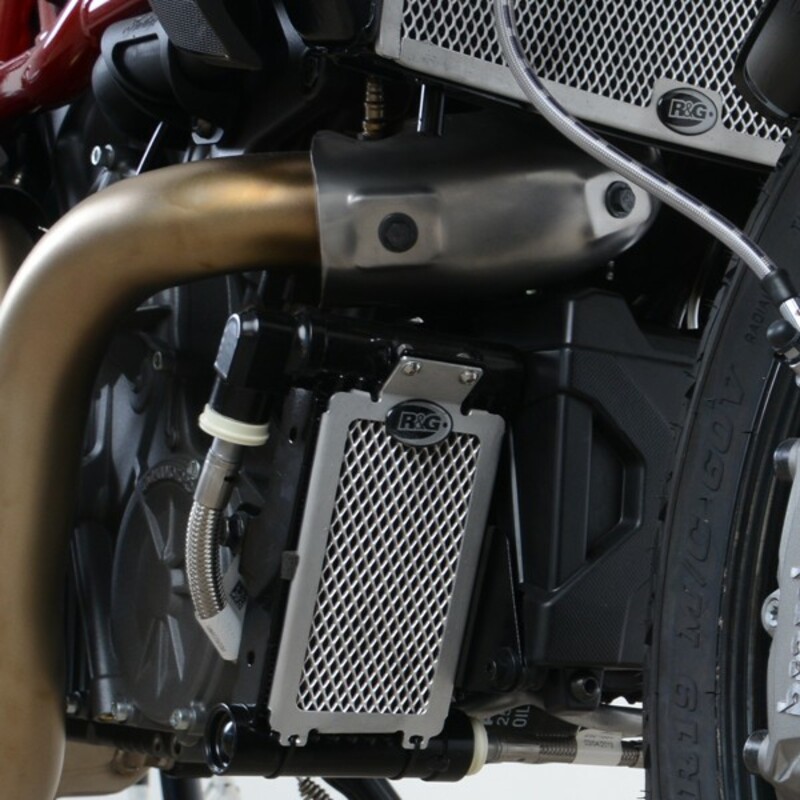 Protection de radiateur d'huile R&G RACING titane Ducati Panigale/Streetfighter 