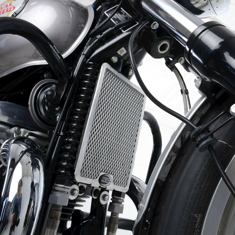 Protection de radiateur d'huile R&G RACING noir Royal Enfield 