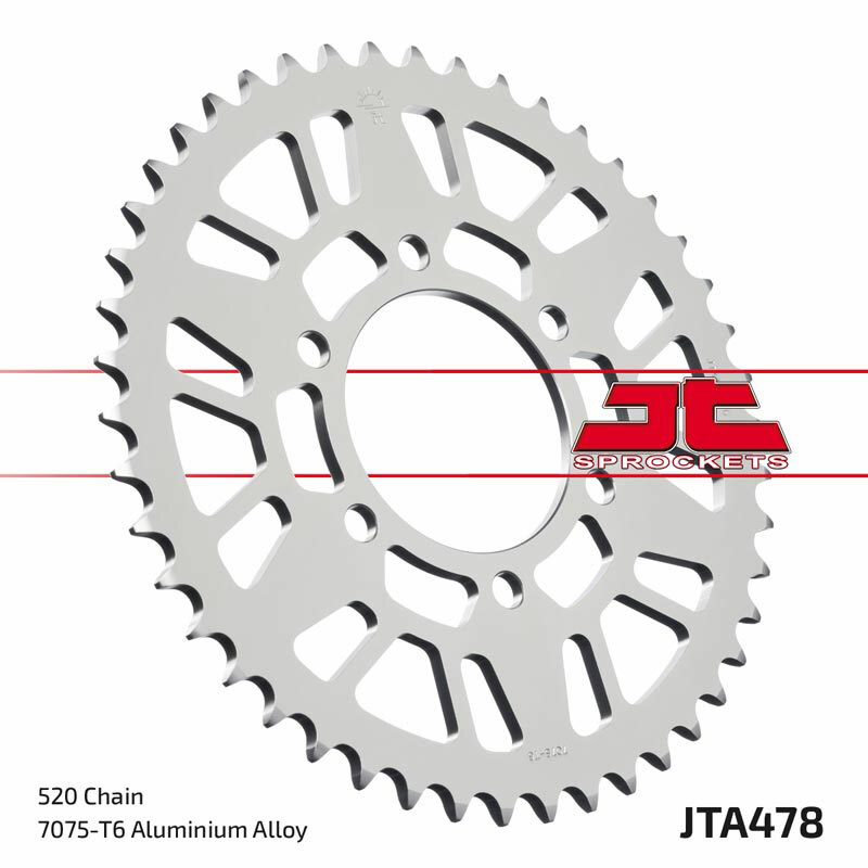 Couronne JT SPROCKETS aluminium ultra-light 478 - 520 