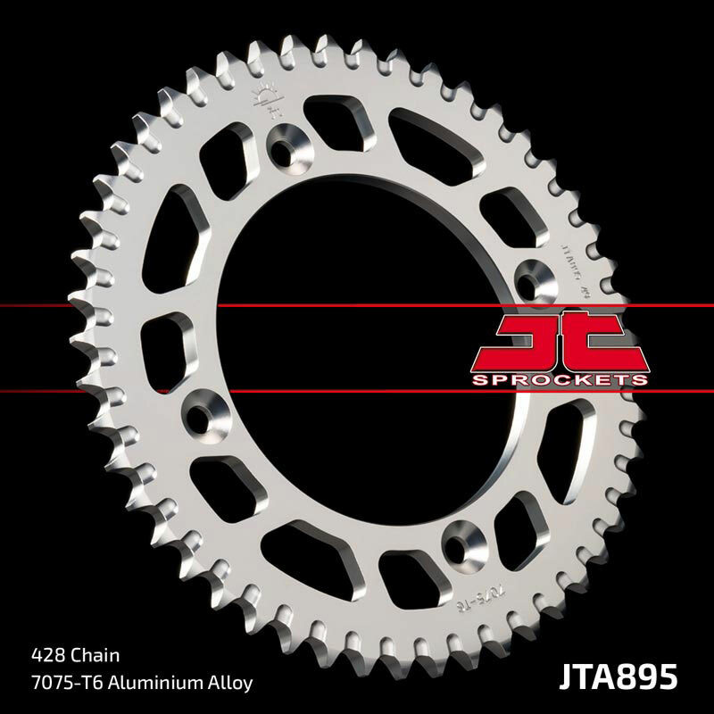 Couronne JT SPROCKETS aluminium ultra-light anti-boue 895 - 428 