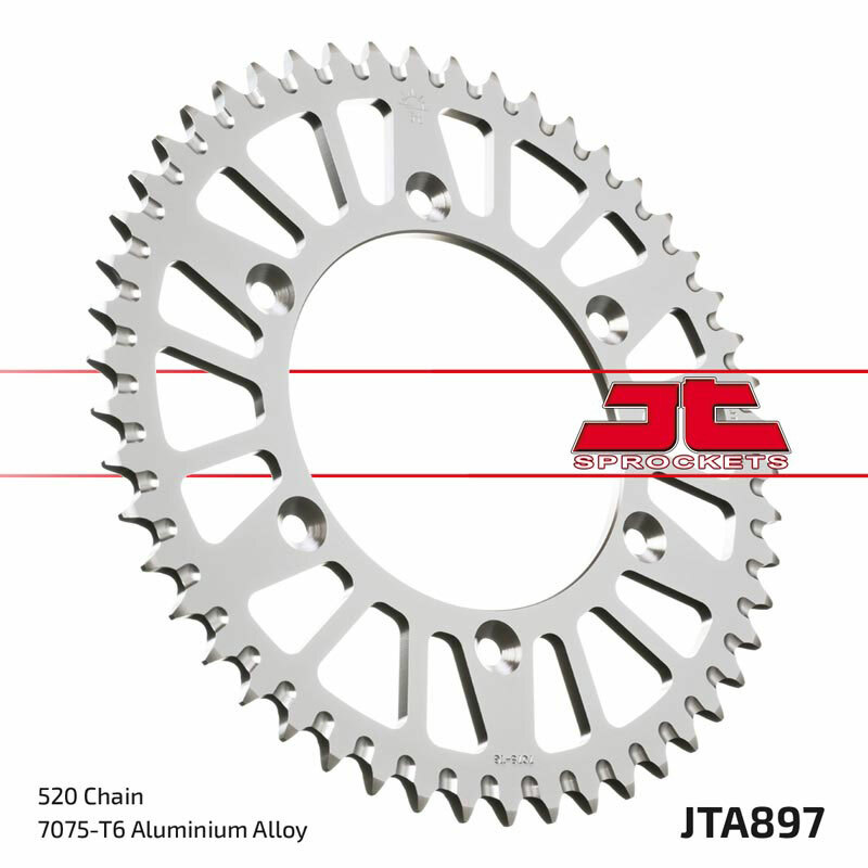 Couronne JT SPROCKETS Racelite aluminium noir 897 - 520 
