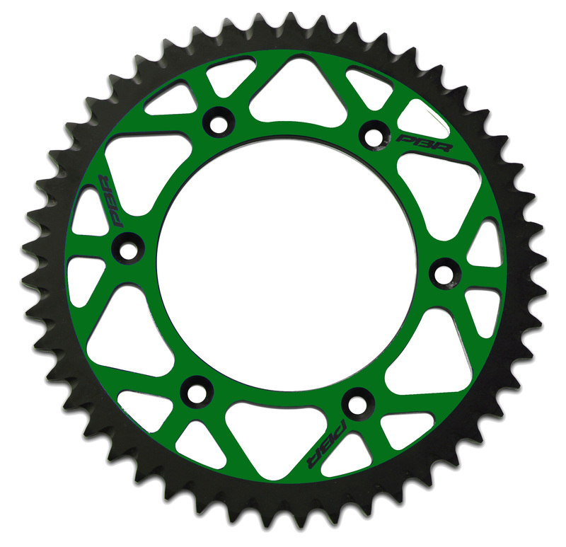 Couronne PBR Twin Color aluminium ultra-light anti-boue anodisé dur 489 - 520 