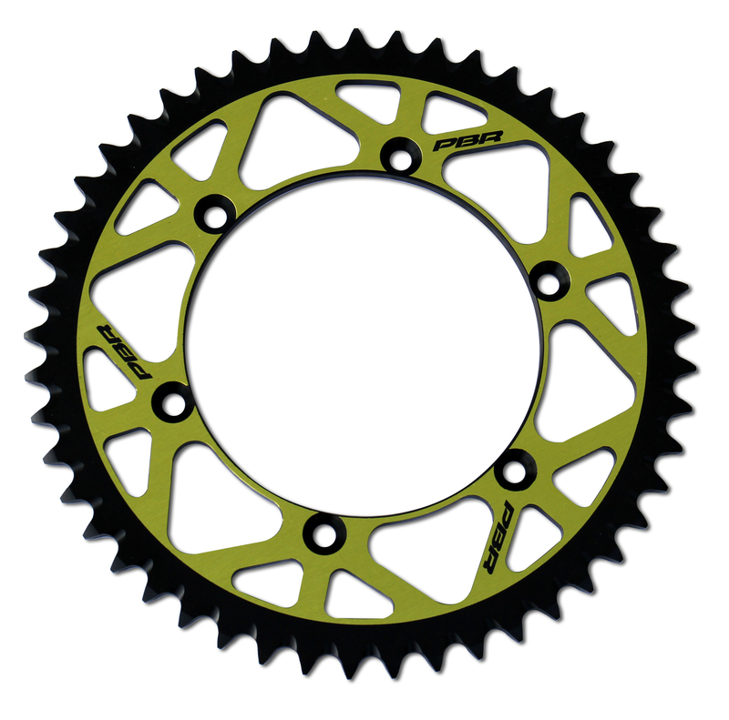 Couronne PBR Twin Color aluminium ultra-light anti-boue anodisé dur 808 - 520 