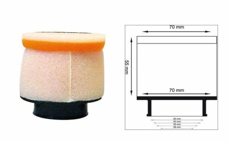 Filtre à air cylindrique TWIN AIR Ø63mm - 158722 