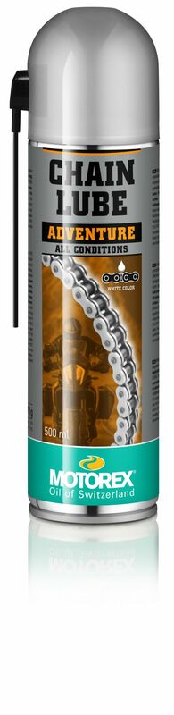Lubrifiant chaîne MOTOREX Chainlube Adventure toutes conditions - Spray 500 ml 