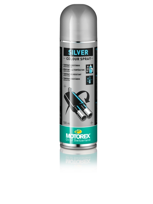Vernis argent MOTOREX Silver Colour Spray - Spray 500 ml 