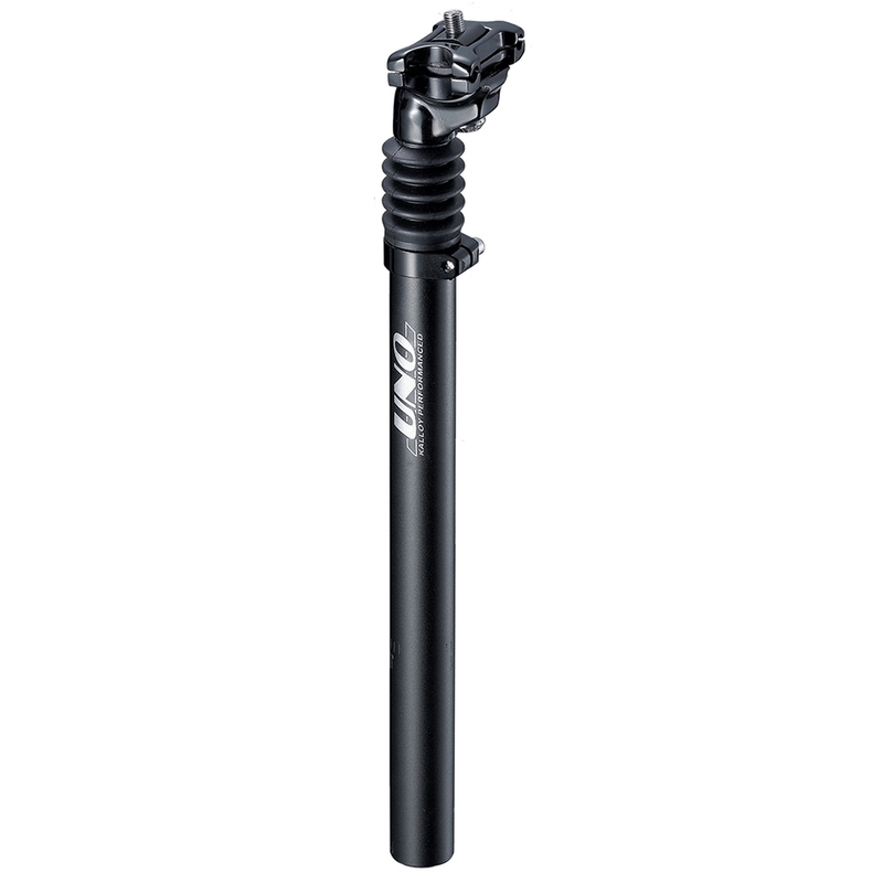 Tige de selle vélo UNO City Comfort avec suspension - 350mm Ø27.2 noir 