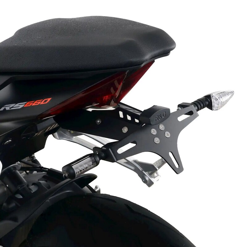 Support de plaque R&G RACING - noir Aprilia 