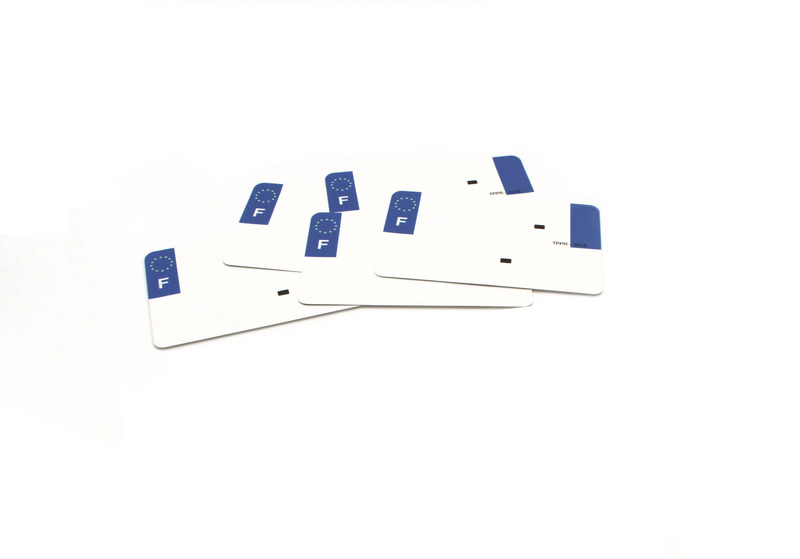 Fonds blancs PVC pour plaque d'immatriculation PPI - SIV 210x130 département  2B - 10 pièces 