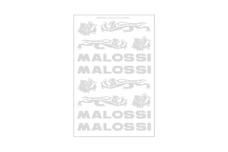 STICKER MALOSSI BLACK (14CM) - MotoMoto