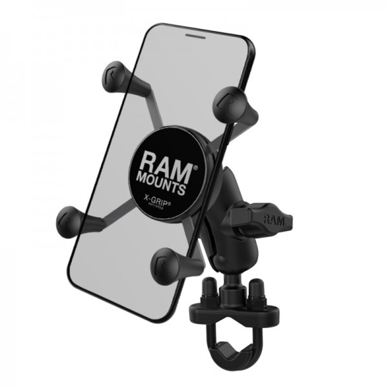 Pack complet RAM MOUNTS X-Grip® bras court fixation en U sur guidon - smartphones S/M 