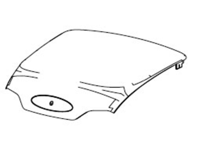 Coiffe de top case SHAD pour SH40 - look aluminium 