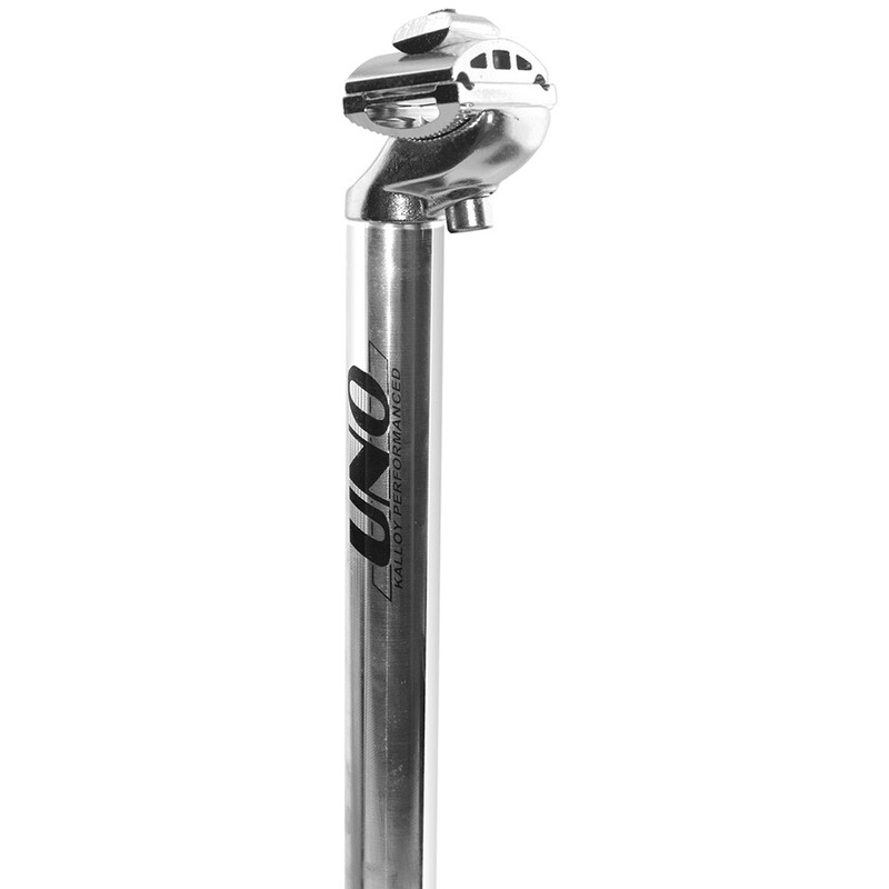 Tige de selle vélo UNO SP 341 - 350mm Ø30 argent 