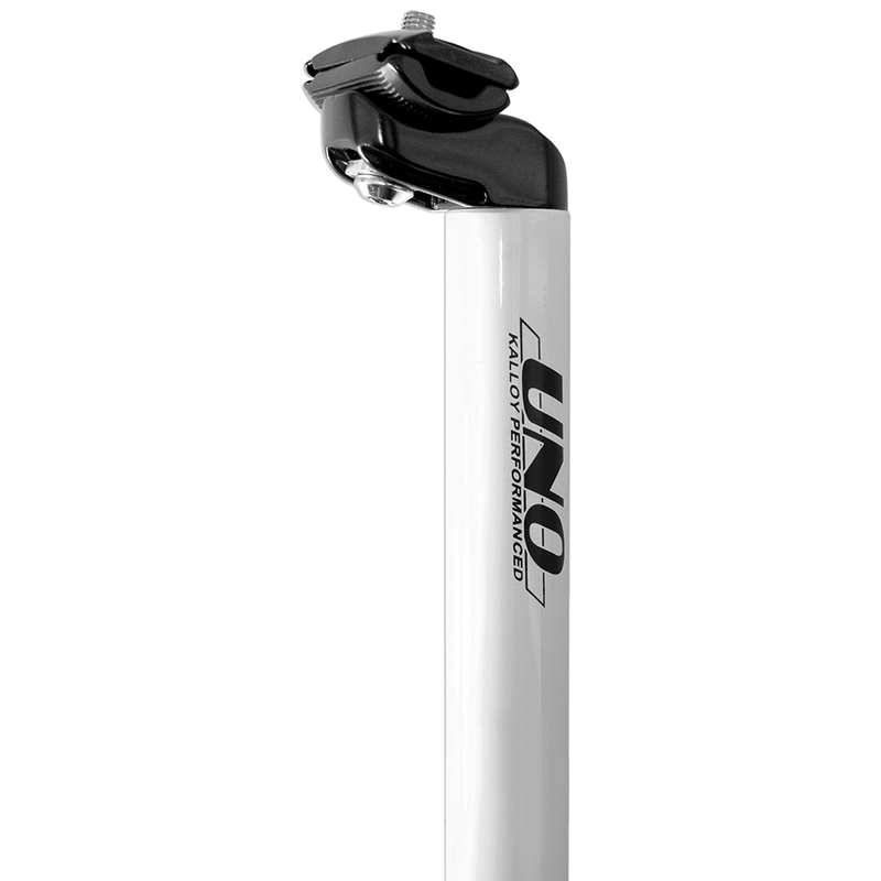 Tige de selle vélo UNO TS 555 - 400mm Ø30.9 blanc 